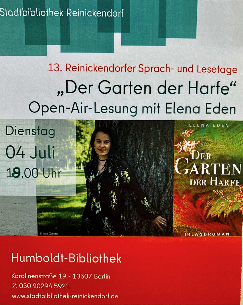 Lesung in Berlin in der Humboldt-Bibliothek