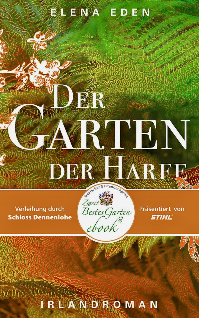 Cover von Elena Edens Buch "Der Garten der Harfe"